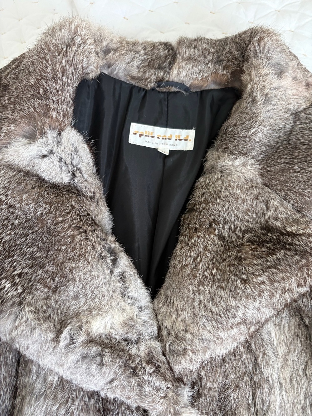Vintage Rabbit Fur Coat size medium - Picture 10 of 14